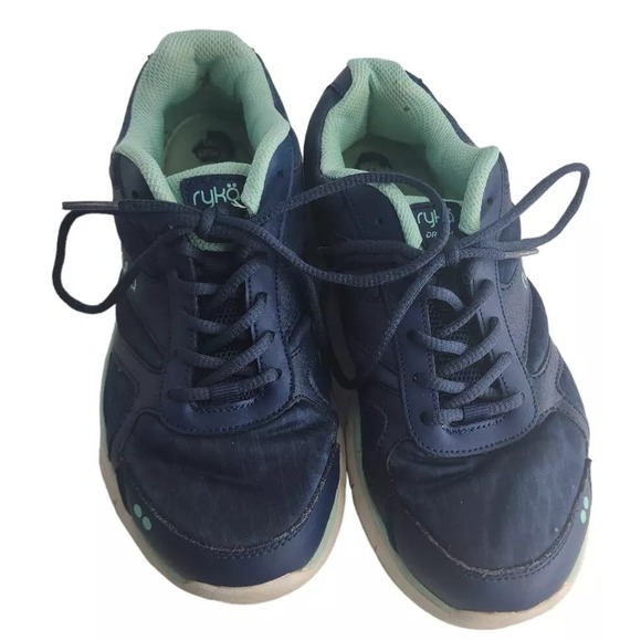 Ryka Walking Shoes Comfort Cushioned Athletic‎ Sneakers Navy Blue - Picture 1 of 9